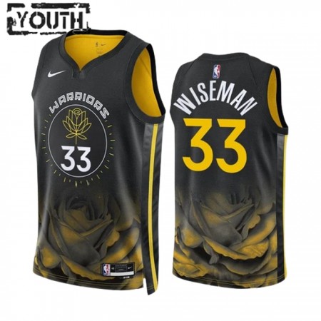 Dres Golden State Warriors James Wiseman 33 Nike 2022-23 City Edition Crno Swingman - Dječji